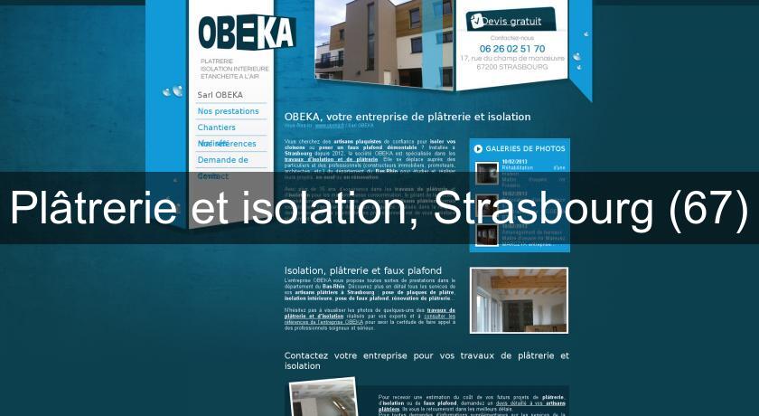 Plâtrerie et isolation, Strasbourg (67)