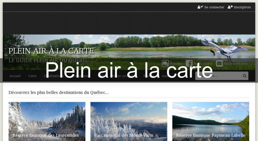 Plein air à la carte Plein air à la carte