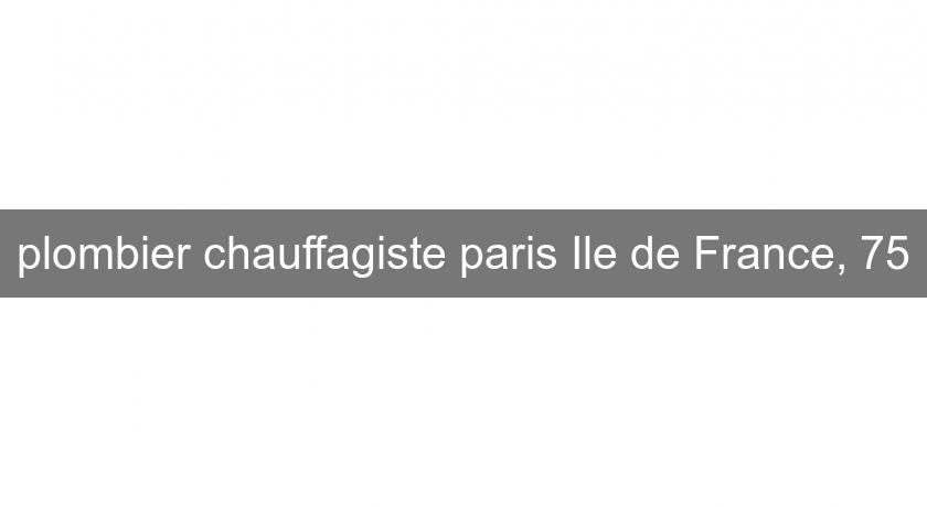 plombier chauffagiste paris Ile de France, 75 plombier chauffagiste paris Ile de France, 75