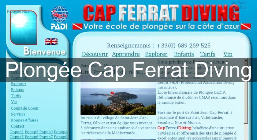 Plongée Cap Ferrat Diving Plongée Cap Ferrat Diving
