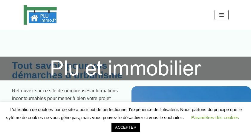 Plu et immobilier