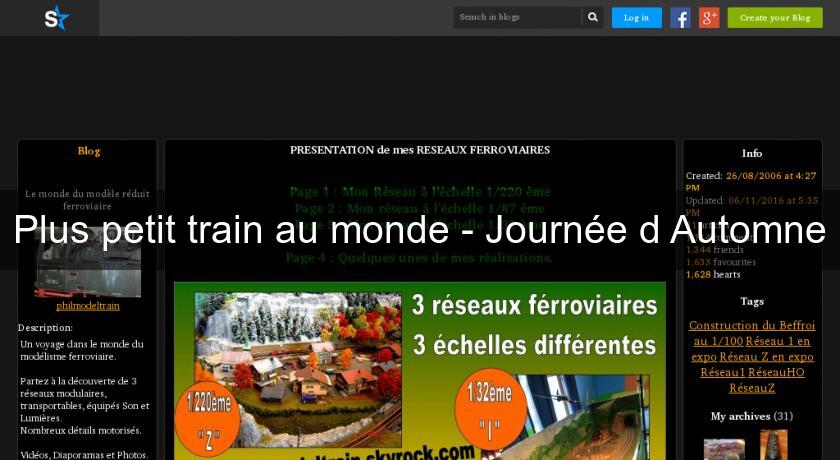Plus petit train au monde - Journée d'Automne Plus petit train au monde - Journée d'Automne