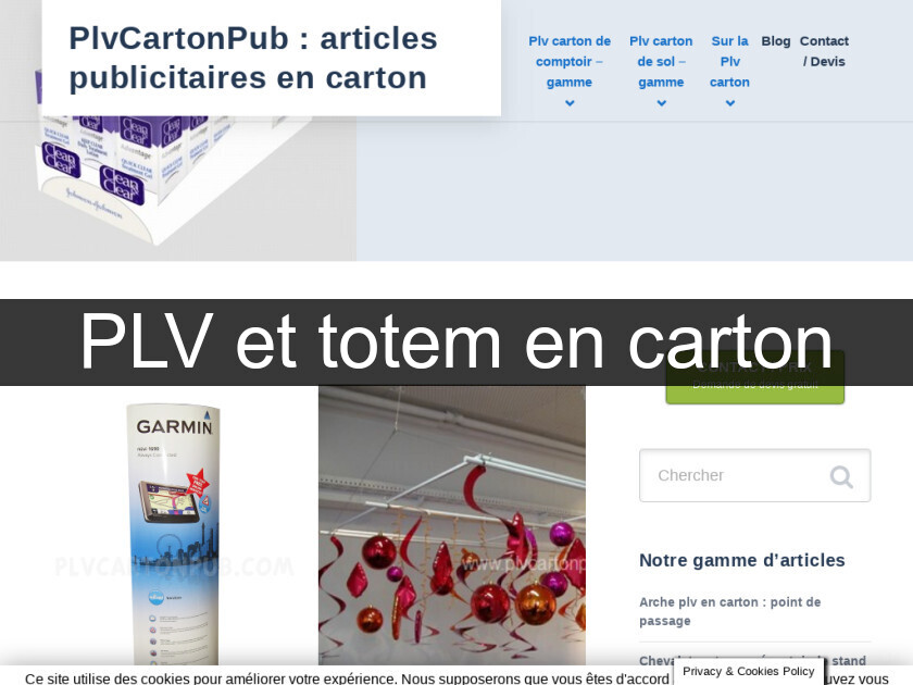 PLV et totem en carton PLV et totem en carton