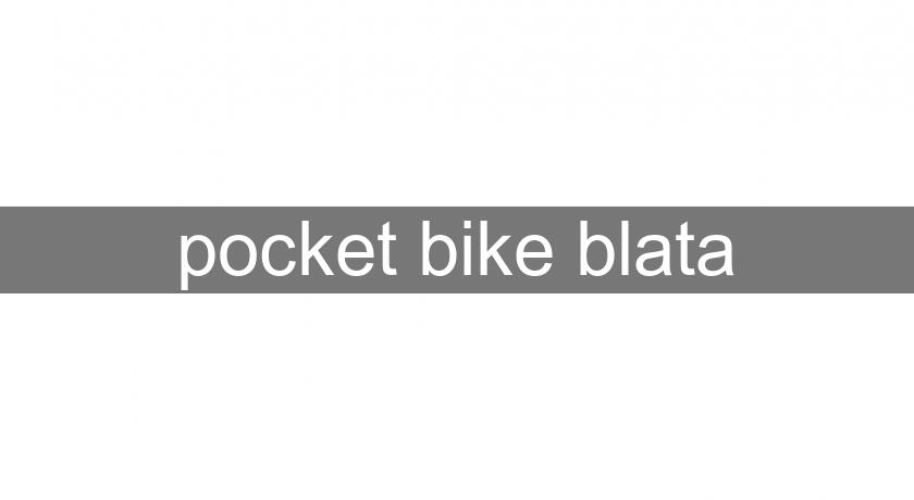 pocket bike blata
