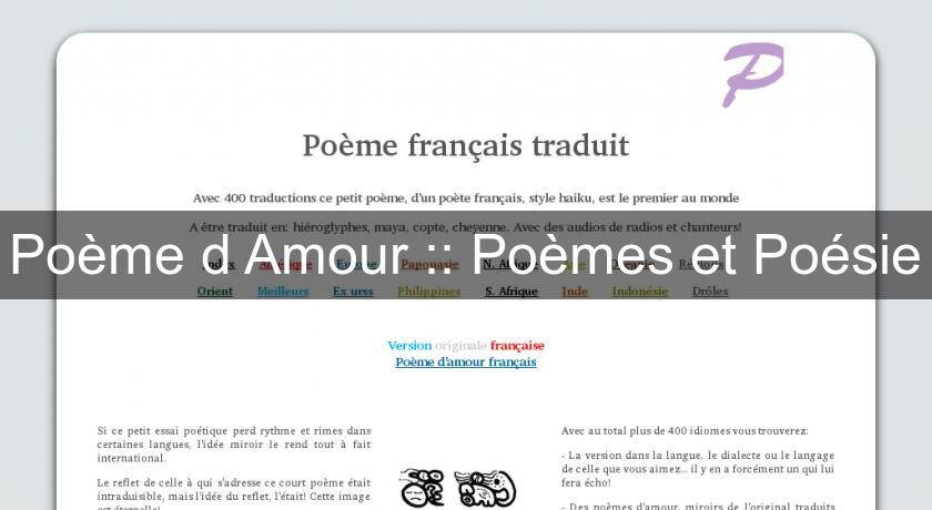 Poème d Amour :: Poèmes et Poésie