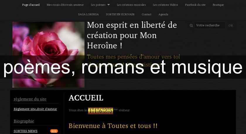 poèmes, romans et musique poèmes, romans et musique
