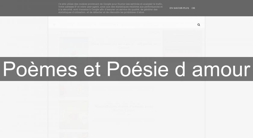 Poèmes et Poésie d'amour