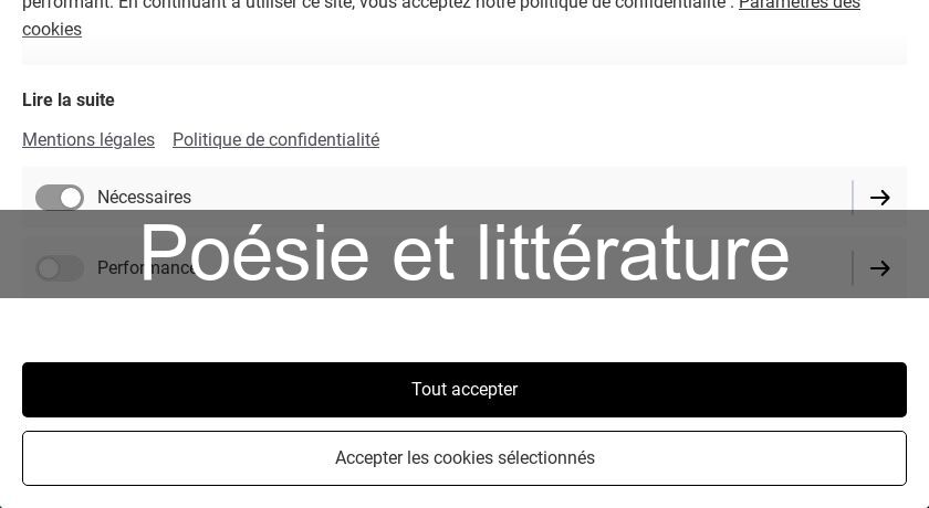 Poésie et littérature Poésie et littérature
