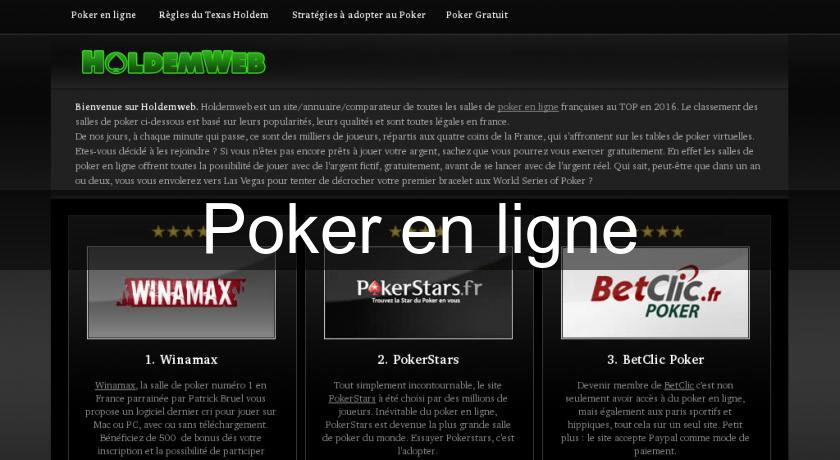 Poker en ligne Poker en ligne