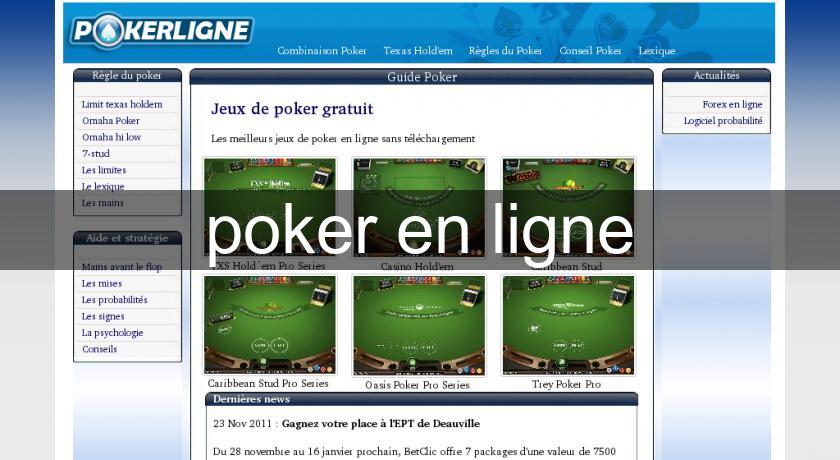 poker en ligne poker en ligne