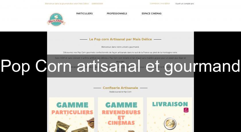 Pop Corn artisanal et gourmand