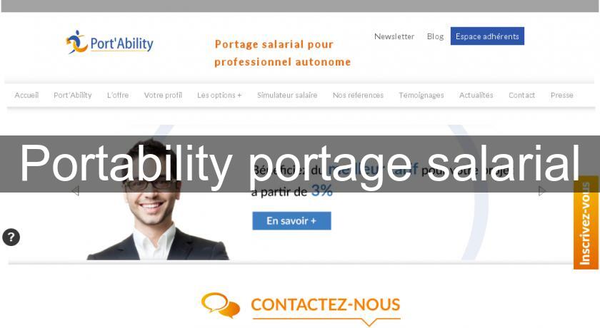 Portability portage salarial Portability portage salarial