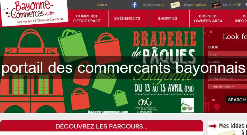 portail des commercants bayonnais