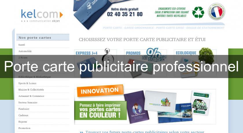 Porte carte publicitaire professionnel Porte carte publicitaire professionnel