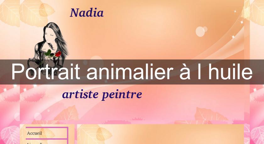 Portrait animalier à l'huile Portrait animalier à l'huile