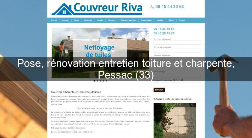 Pose, rénovation entretien toiture et charpente, Pessac (33) Pose, rénovation entretien toiture et charpente, Pessac (33)