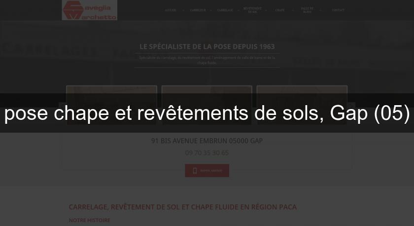 pose chape et revêtements de sols, Gap (05) pose chape et revêtements de sols, Gap (05)