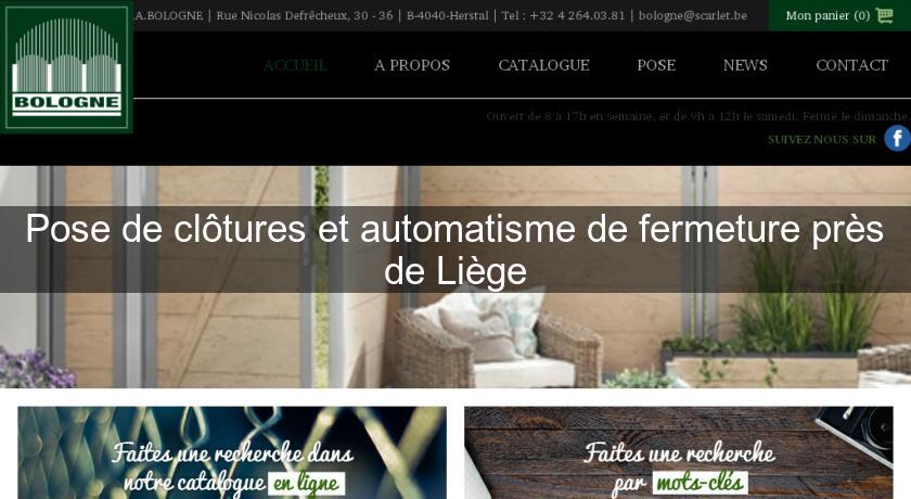 Pose de clôtures et automatisme de fermeture près de Liège Pose de clôtures et automatisme de fermeture près de Liège