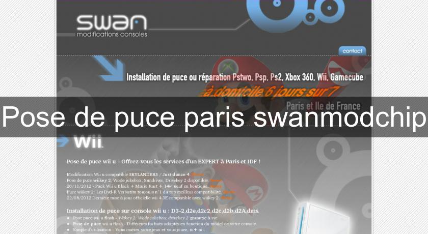 Pose de puce paris swanmodchip