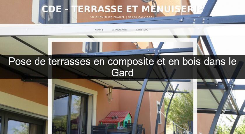 Pose de terrasses en composite et en bois dans le Gard Pose de terrasses en composite et en bois dans le Gard