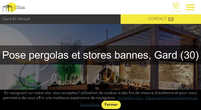 Pose pergolas et stores bannes, Gard (30)