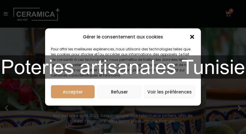 Poteries artisanales Tunisie Poteries artisanales Tunisie