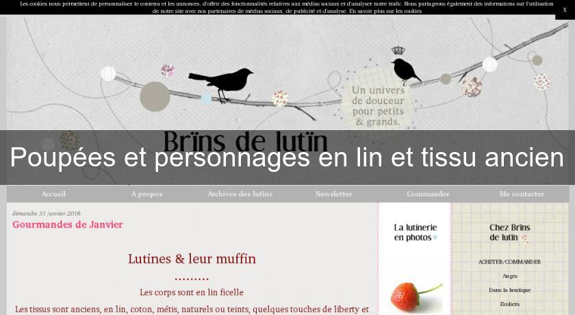 Poupées et personnages en lin et tissu ancien Poupées et personnages en lin et tissu ancien