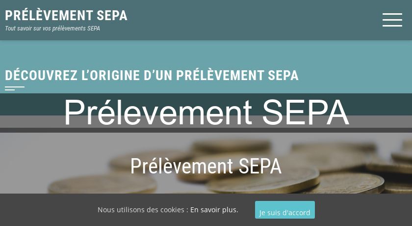 Prélevement SEPA Prélevement SEPA