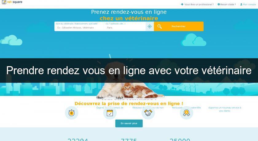 Prendre rendez vous en ligne avec votre vétérinaire