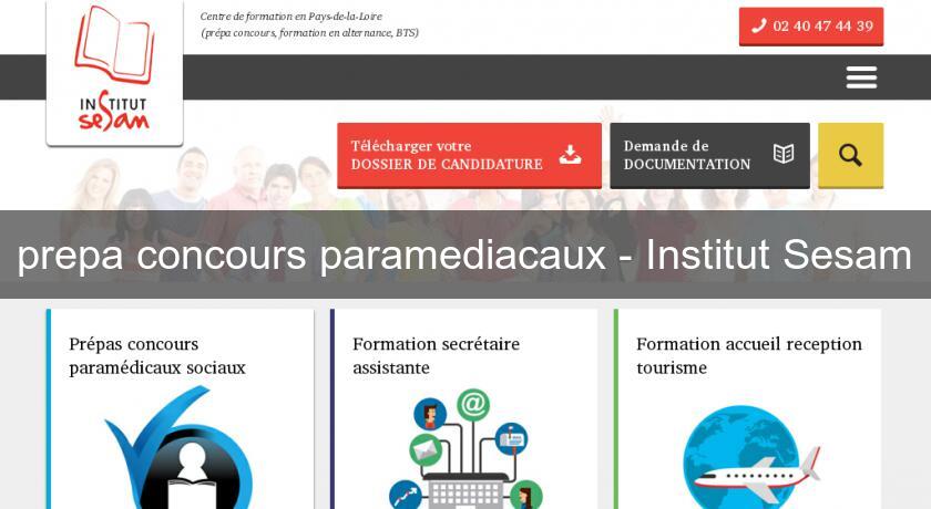 prepa concours paramediacaux - Institut Sesam prepa concours paramediacaux - Institut Sesam