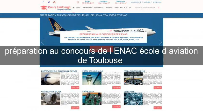 préparation au concours de l'ENAC école d'aviation de Toulouse 