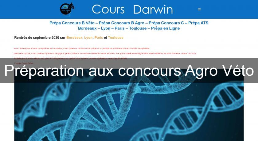 Préparation aux concours Agro Véto Préparation aux concours Agro Véto