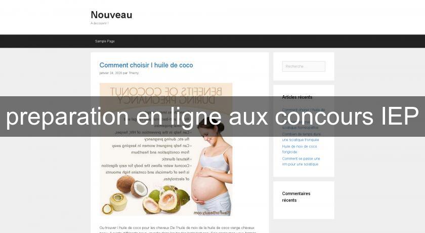 preparation en ligne aux concours IEP preparation en ligne aux concours IEP