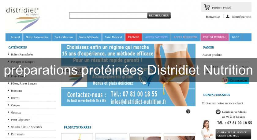 préparations protéinées Distridiet Nutrition préparations protéinées Distridiet Nutrition