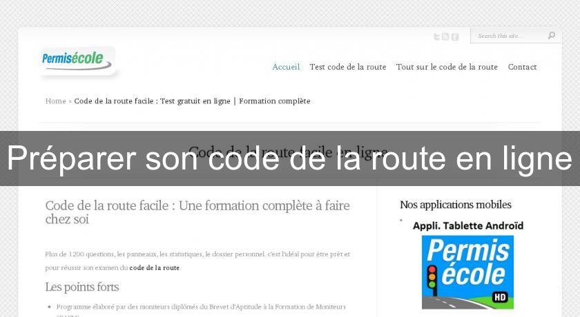 Préparer son code de la route en ligne