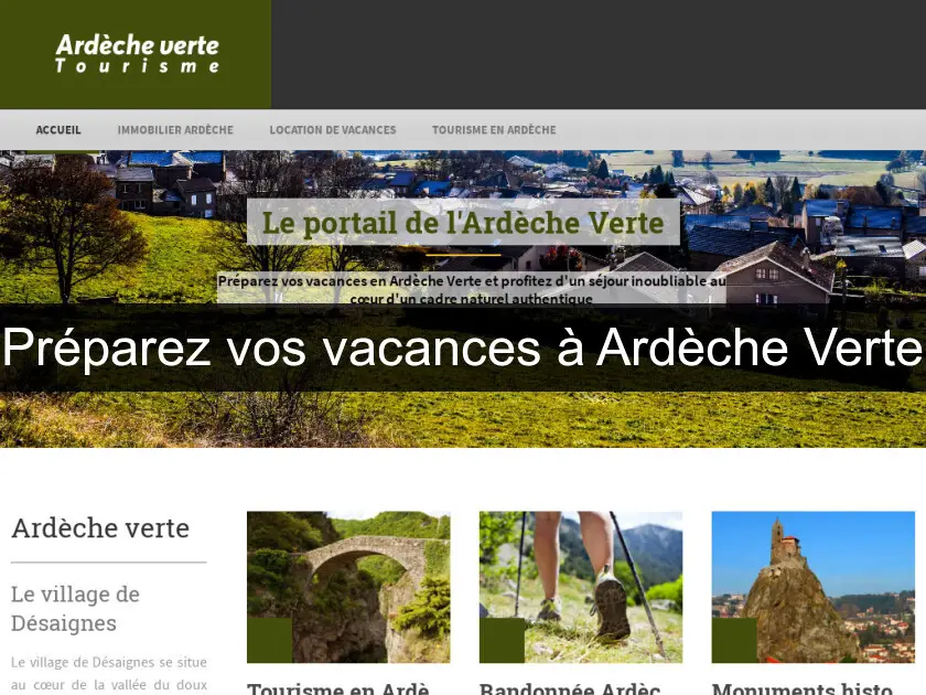 Préparez vos vacances à Ardèche Verte