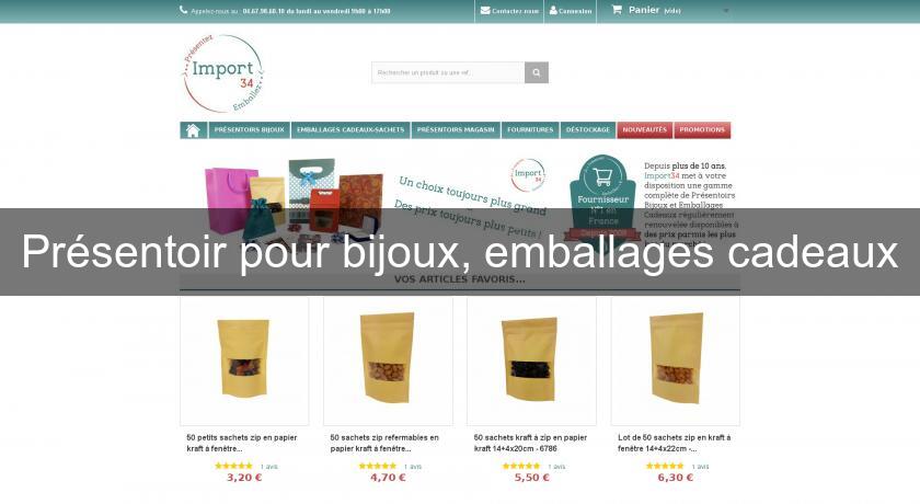 Présentoir pour bijoux, emballages cadeaux Présentoir pour bijoux, emballages cadeaux