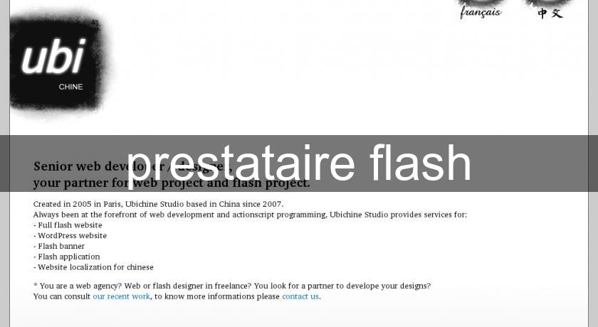 prestataire flash