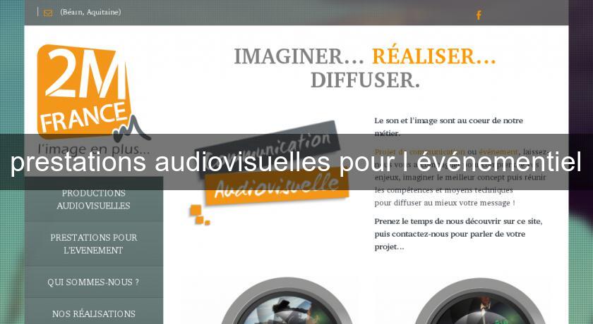 prestations audiovisuelles pour l'événementiel