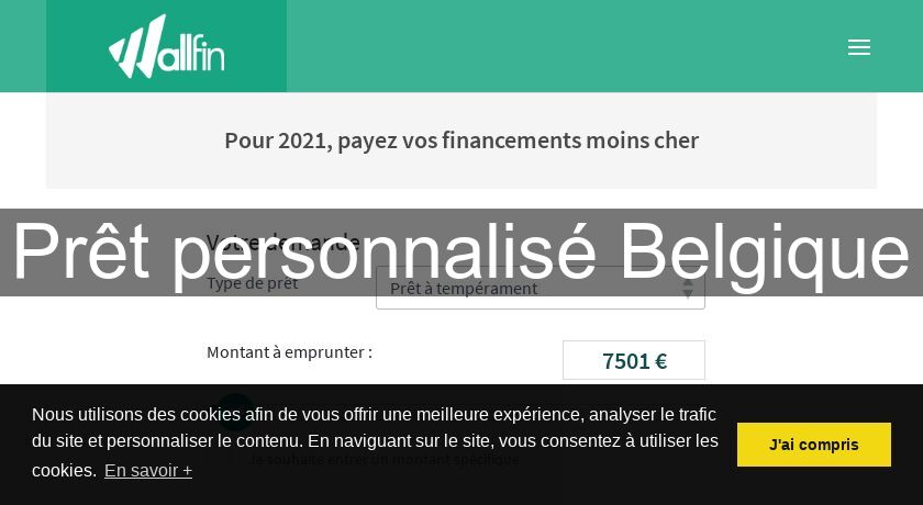 Prêt personnalisé Belgique Prêt personnalisé Belgique