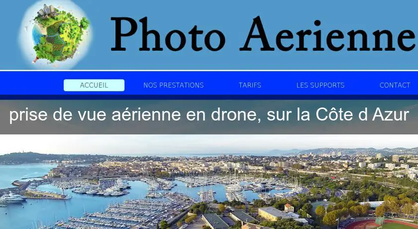 prise de vue aérienne en drone, sur la Côte d'Azur