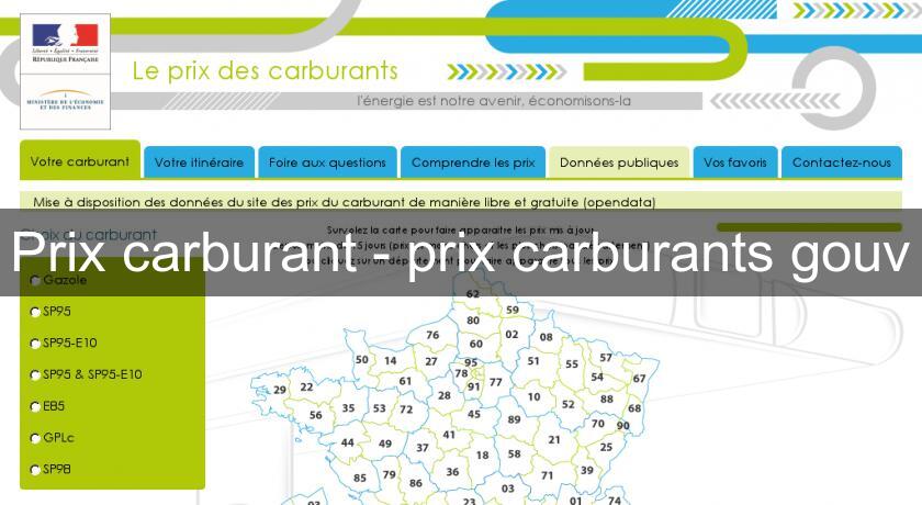 Prix carburant - prix carburants gouv