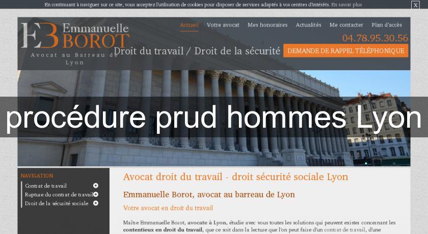 procédure prud'hommes Lyon procédure prud'hommes Lyon