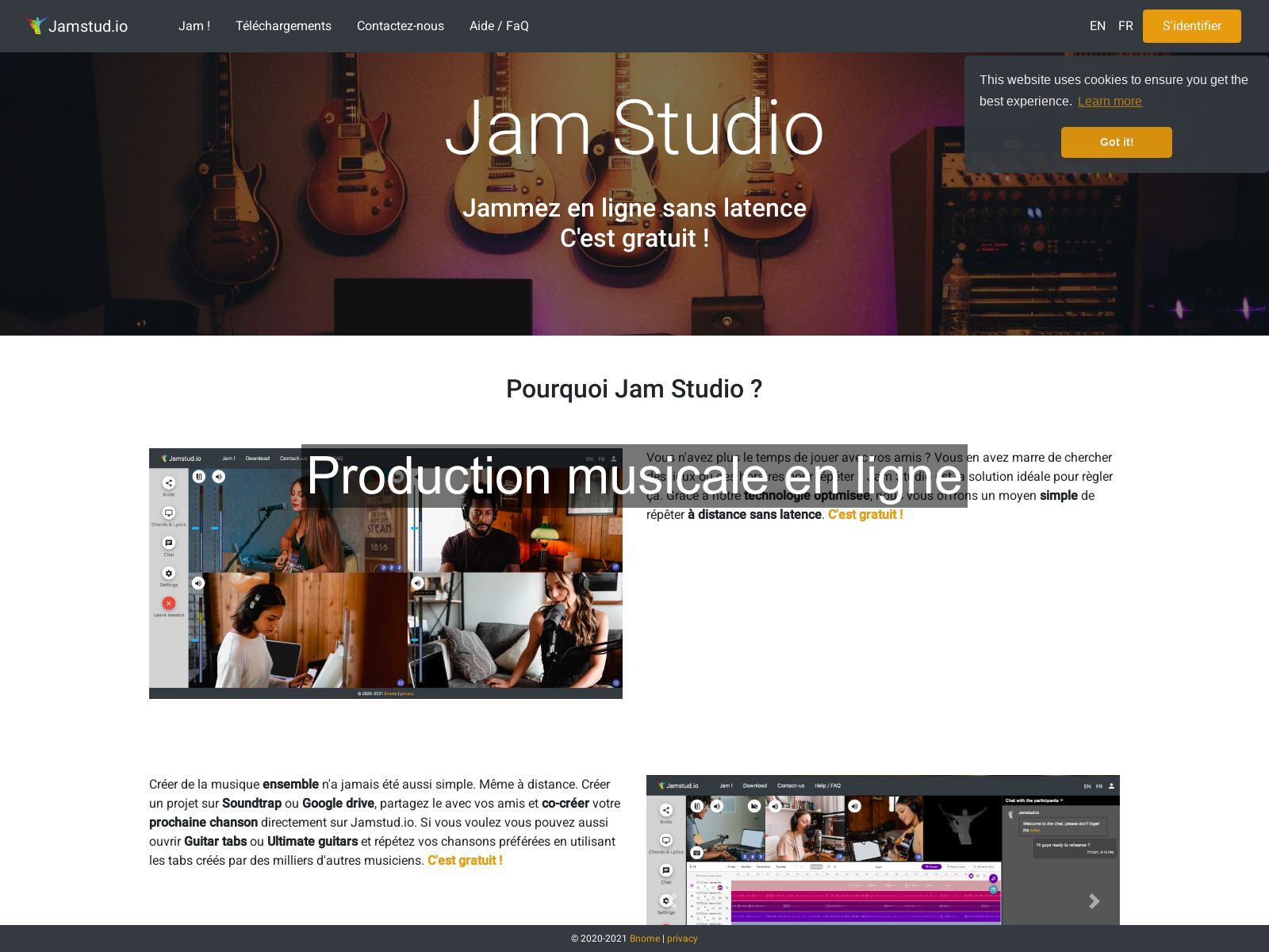 Production musicale en ligne