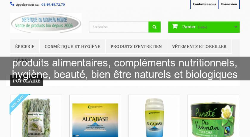 produits alimentaires, compléments nutritionnels, hygiène, beauté, bien être naturels et biologiques