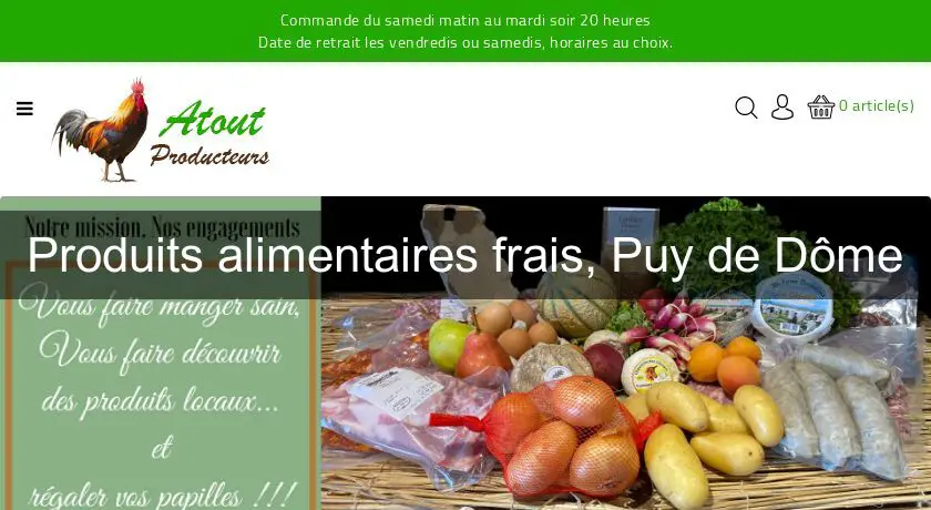 Produits alimentaires frais, Puy de Dôme