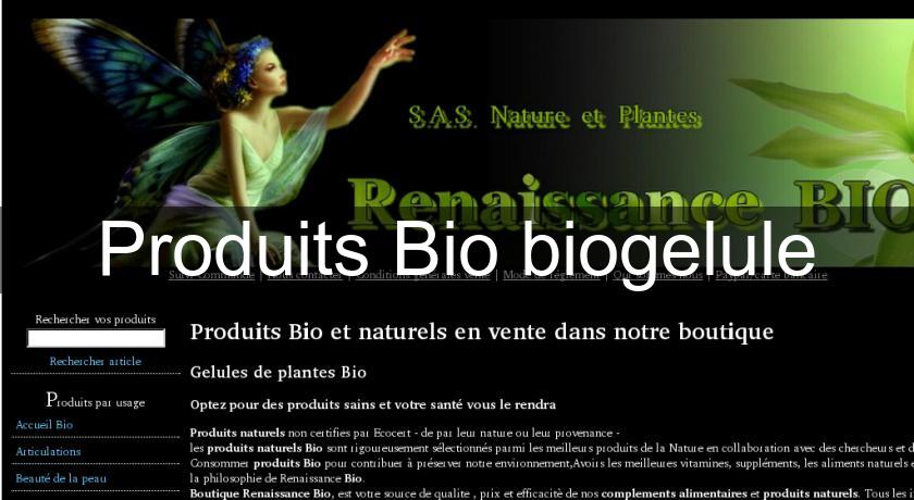 Produits Bio biogelule