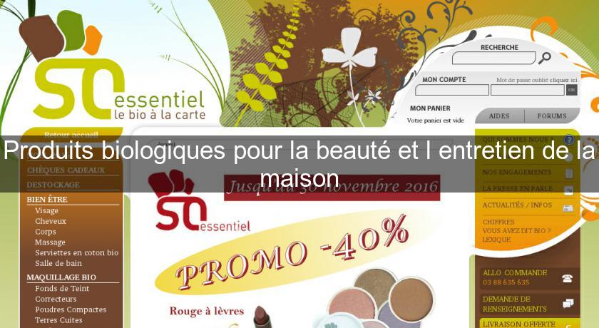 Produits biologiques pour la beauté et l'entretien de la maison