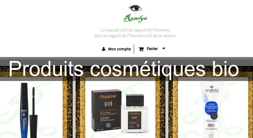 Produits cosmétiques bio 