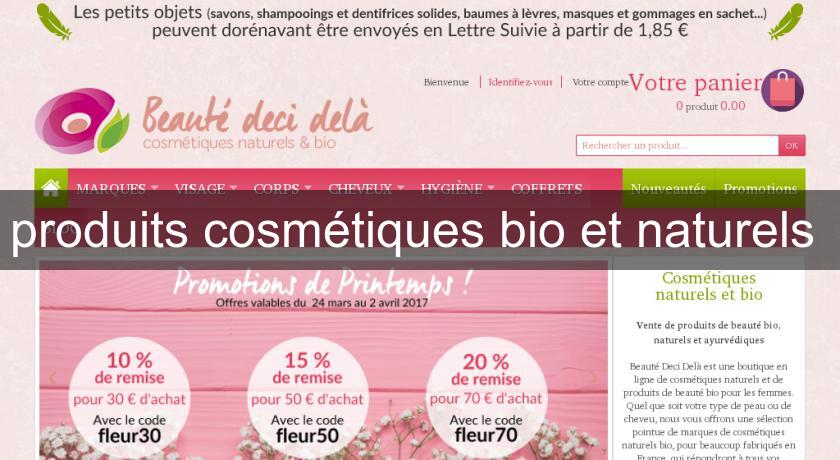 produits cosmétiques bio et naturels 